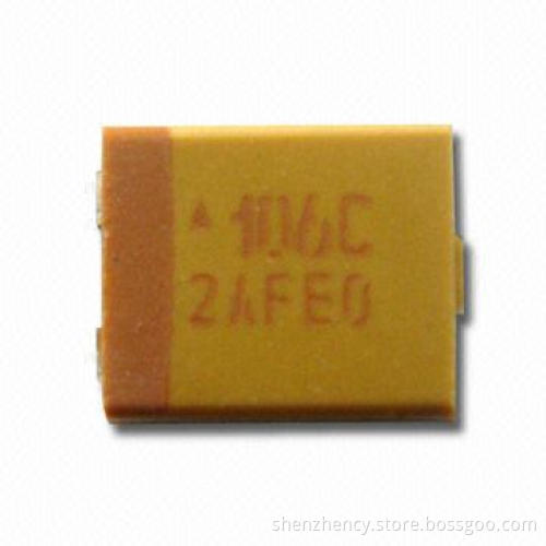 Tantalum Capacitor, Capacitance of 0.1 to 1,000μF, Voltage Rating of 4 to 50V
